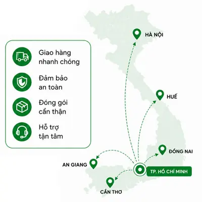 Bản đồ phục vụ toàn quốc