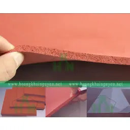 Silicone xốp đỏ dày 12mm